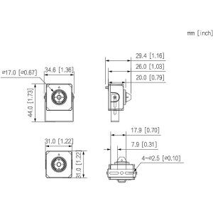 Dahua IPC-HUM4231S-L4 Sensor Objektiv Einheit 2MPx