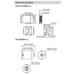 Dahua IPC-HUM8441E-E1-L1 versteckte Überwachung