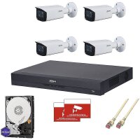 Dahua Set IP 4x Bullet 4K PoE + 8-CH NVR