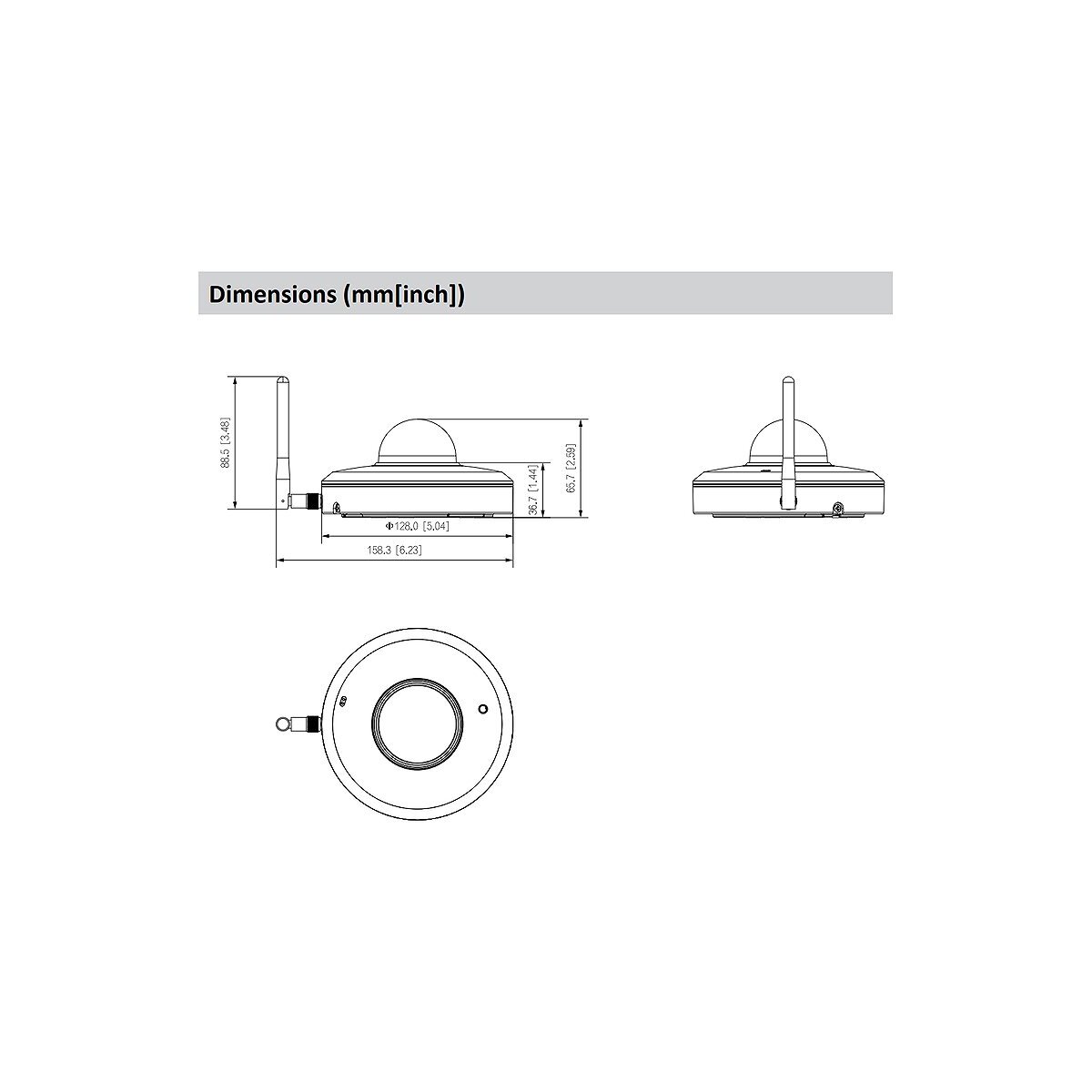 Dahua SD1A404DB-GNY-W IP-Kamera 4MPx T/N box