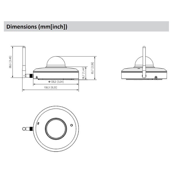 Dahua SD1A404DB-GNY-W IP-Kamera 4MPx T/N IR WLAN