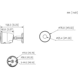 Dahua IPC-F5DP-PV-0360B-EUR IP-Kamera 5MP T/N IR