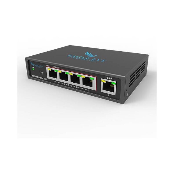 Eagle Eye Switch SW05m (4 Port Managed POE+)