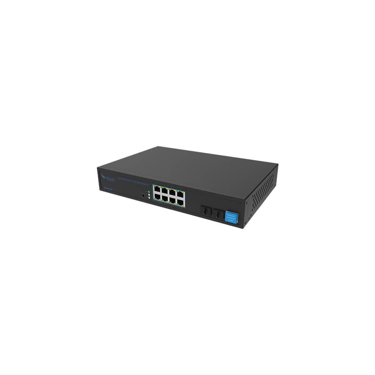 Eagle Eye Switch SW10g (8 Port Gb Managed PoE+)