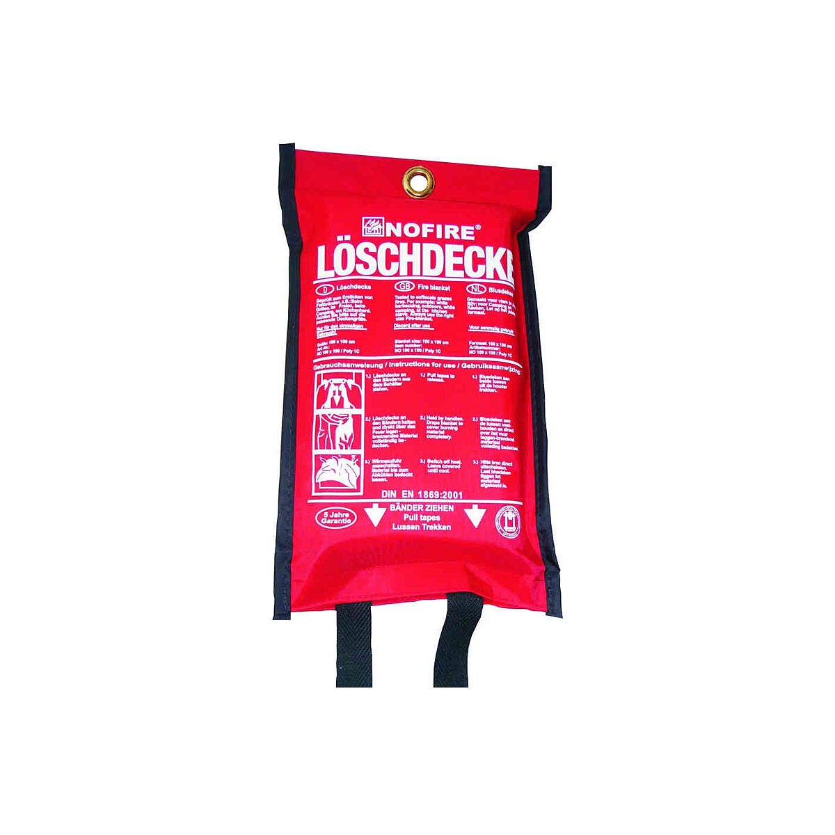Nofire Feuerlöschdecke 120x180cm im Polybag