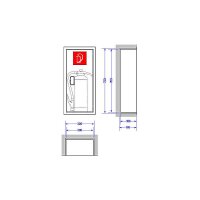 GLORIA Löscher SKA+6PRO fluorfrei, Kasten + Schild