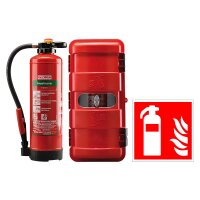 GLORIA Löscher SKA+6PRO fluorfrei, Bigbox + Schild