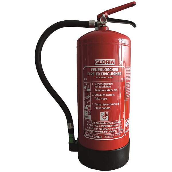 GLORIA Schaumfeuerlöscher SD 9 E, fluorfrei