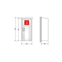 GLORIA Löscher SKA+6PRO fluorfrei, Kasten + Schild