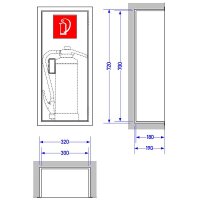 GLORIA Feuerlöscher-Schutzschrank ES-FL 6