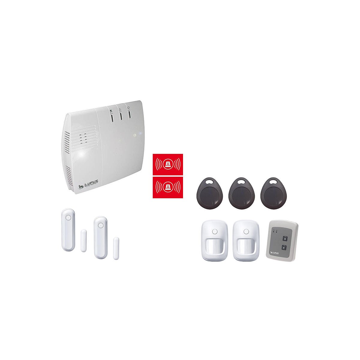 LUPUSEC XT2 Plus Funkalarm-Set für Gewerbeobjekt