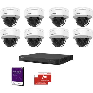 HIKVision Set HD 8x Dome 1080p PoC + 16-CH DVR