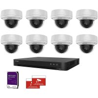 HIKVision Set HD 8x Dome 4K + 16-CH DVR