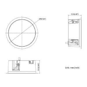 HIKVision DS-QAZ1206G1-BE IP-Deckenlautsprecher 6W