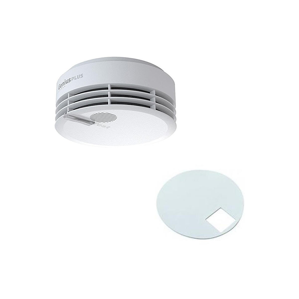Hekatron Genius Plus Rauchmelder weiß + Klebepad