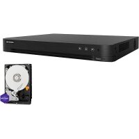HIKVision Set DVR 4K 16-Kanal PoC + 1x 8TB HDD