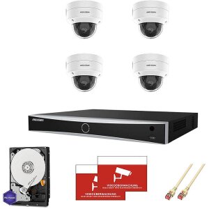 HIKVision Set AcuSense 4x Dome 4MPx PoE + 8-CH NVR