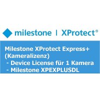 Milestone XProtect Express+ Kameralizenz 1 Kamera