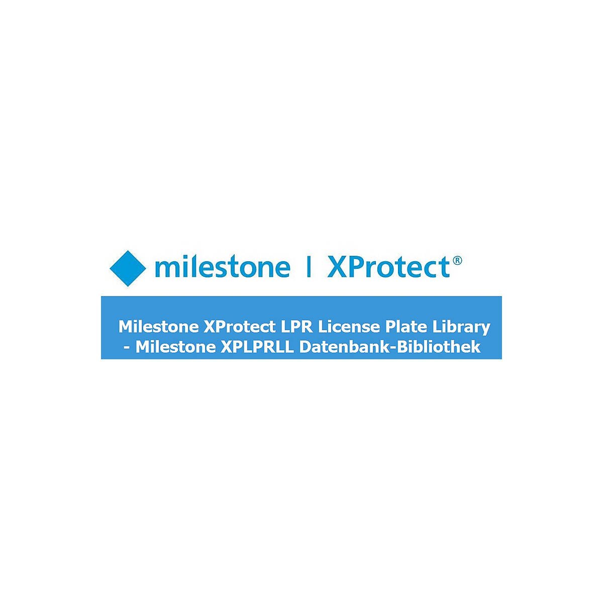 Milestone XProtect LPR License Plate Lib box
