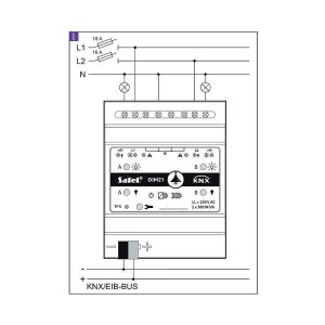 Satel KNX-DIM21 KNX Universal-Dimmaktor 2fach