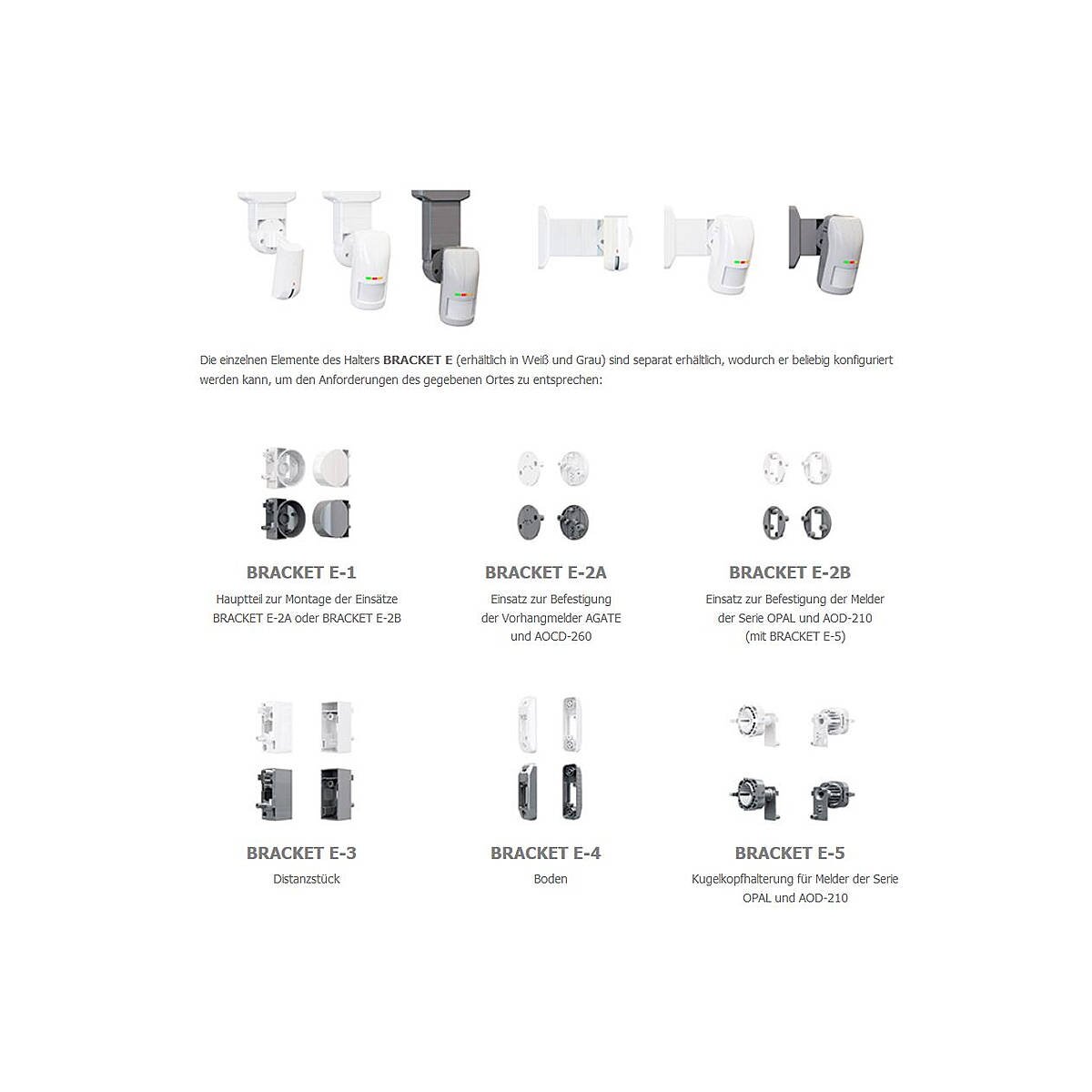 Satel BRACKET E-5 GY Kugelkopfhalterung