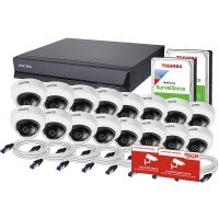 Profi-Kamerasystem 16x Dome 5MP Indoor + 32-CH NVR