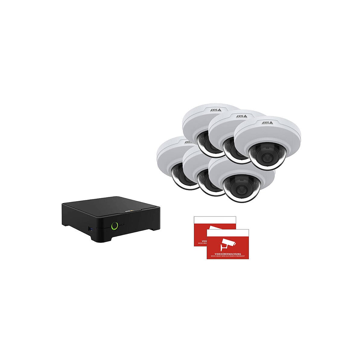 AXIS Set 6x M3085-V + Rekorder 8TB
