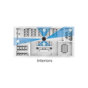 VIVOTEK MA9322-EHTV-V2 IP-Kamera 4x 5MPx TN IR PoE