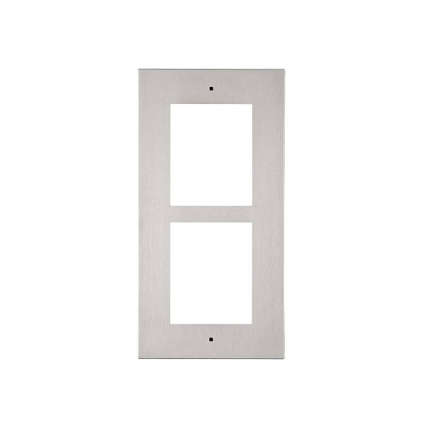 2N IP Verso Frontblende für UP, 2 Module, silber
