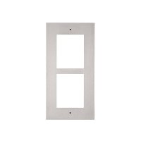 2N IP Verso Frontblende für UP, 2 Module, silber
