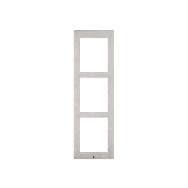 2N IP Verso Frontblende für AP, 3 Module, silber
