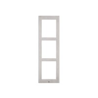 2N IP Verso Frontblende für AP, 3 Module, silber