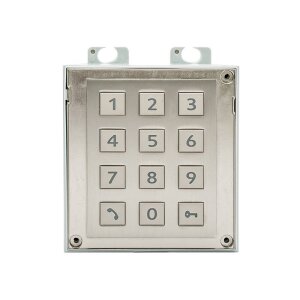 2N IP Verso Numerisches Tasten Modul, silber