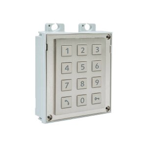 2N IP Verso Numerisches Tasten Modul, silber