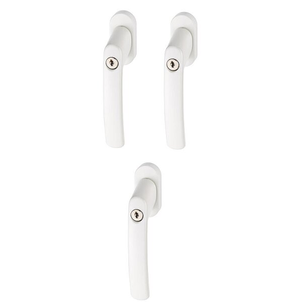 3er Abus FG200 W AB208 Fenstergriff abschließbar