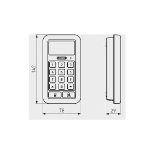 ABUS HomeTec Pro CFT3100 W Bluetooth-Tastatur