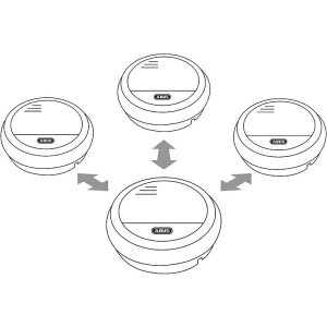 3er Set Abus Funk-Rauchmelder RM40 Lithium