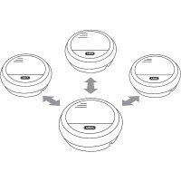 4er Abus Funk-Rauchmelder RM40 Lithium + Magnet