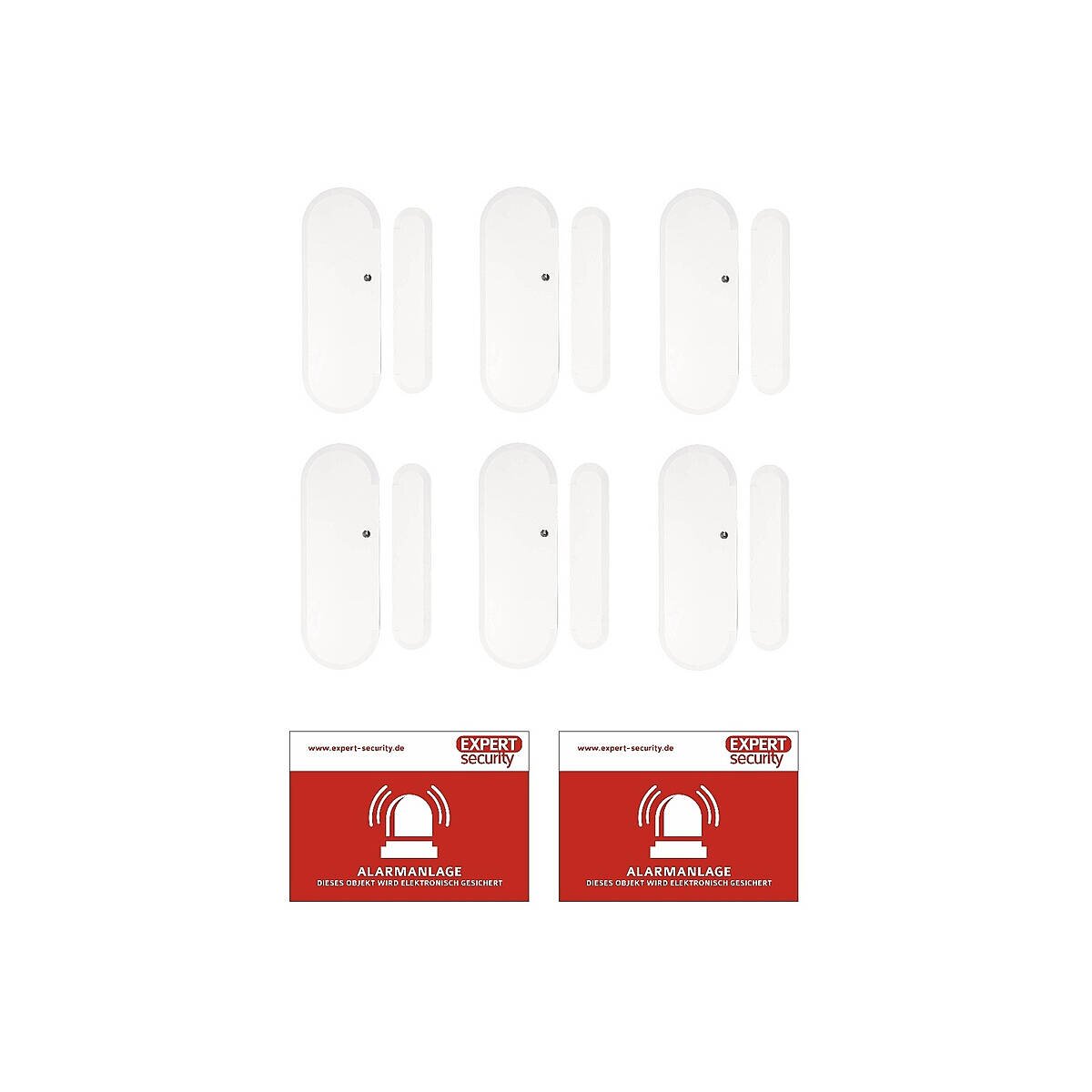 6er Set ABUS Smartvest Pro Funk-Öffnungsmelder