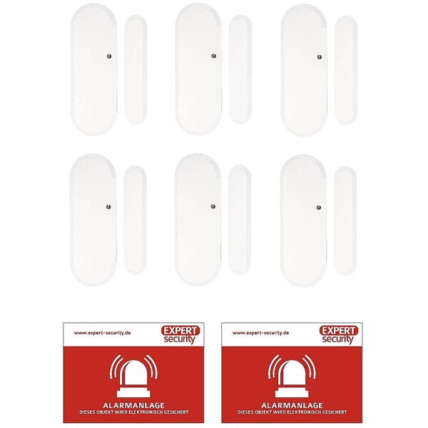 6er Set ABUS Smartvest Pro Funk-Öffnungsmelder