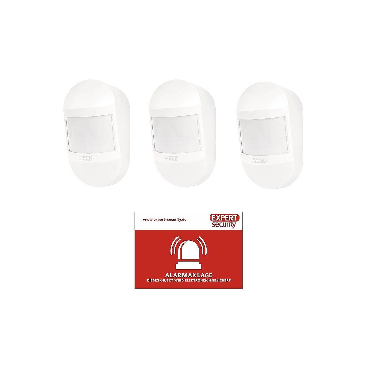 3er Set ABUS Smartvest Pro Funk-Bewegungsmelder