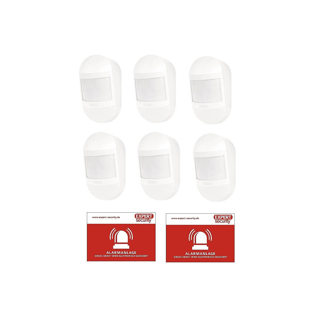 6er Set ABUS Smartvest Pro Funk-Bewegungsmelder