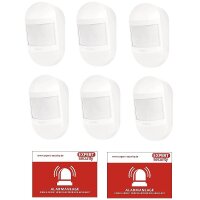 6er Set ABUS Smartvest Pro Funk-Bewegungsmelder