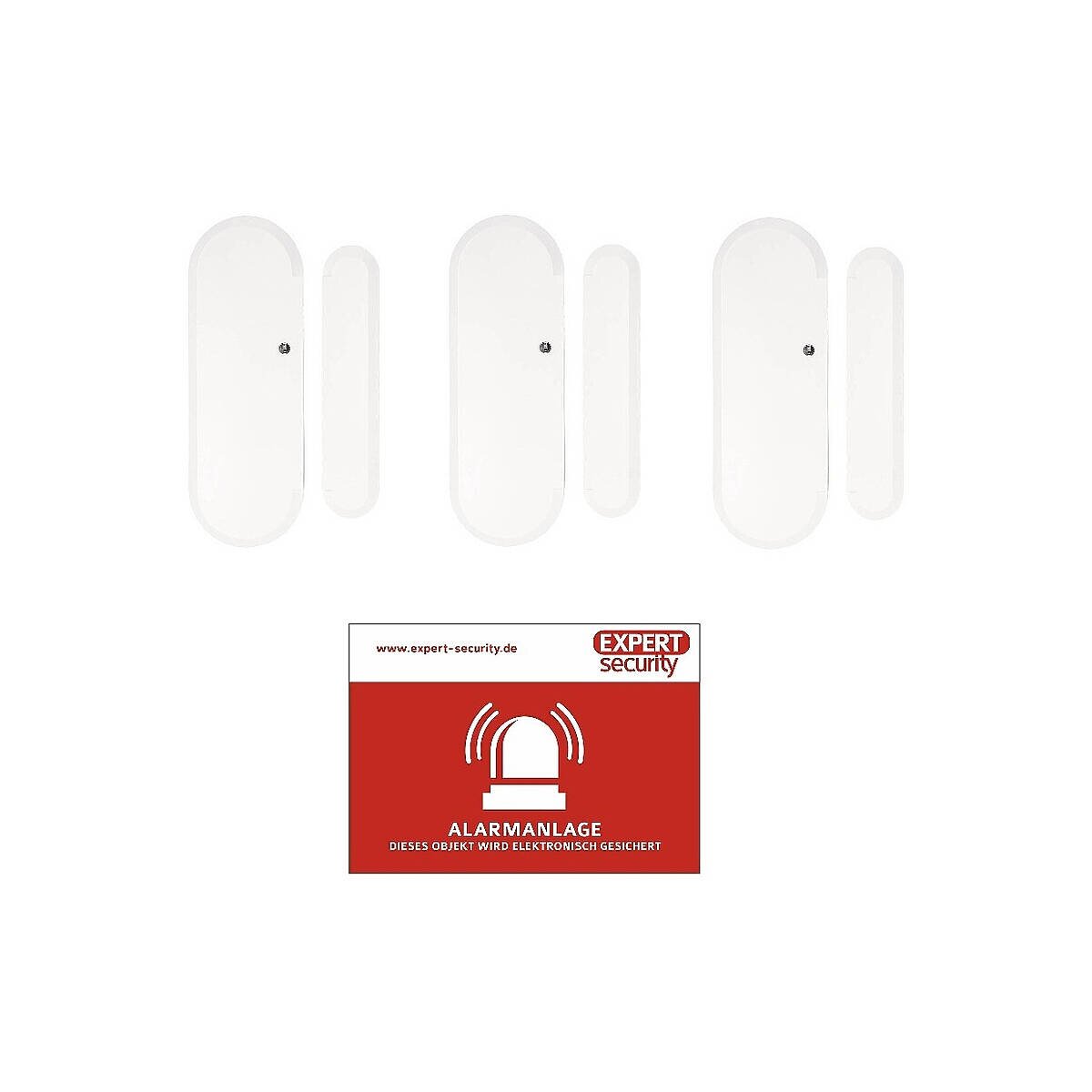 3er Set ABUS Smartvest Pro Funk-Öffnungsmelder