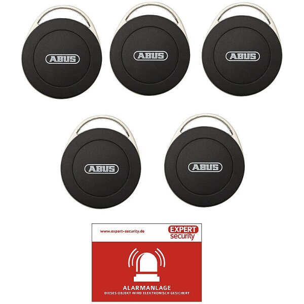 5er Set ABUS Smartvest Pro ID-Schlüsselanhänger