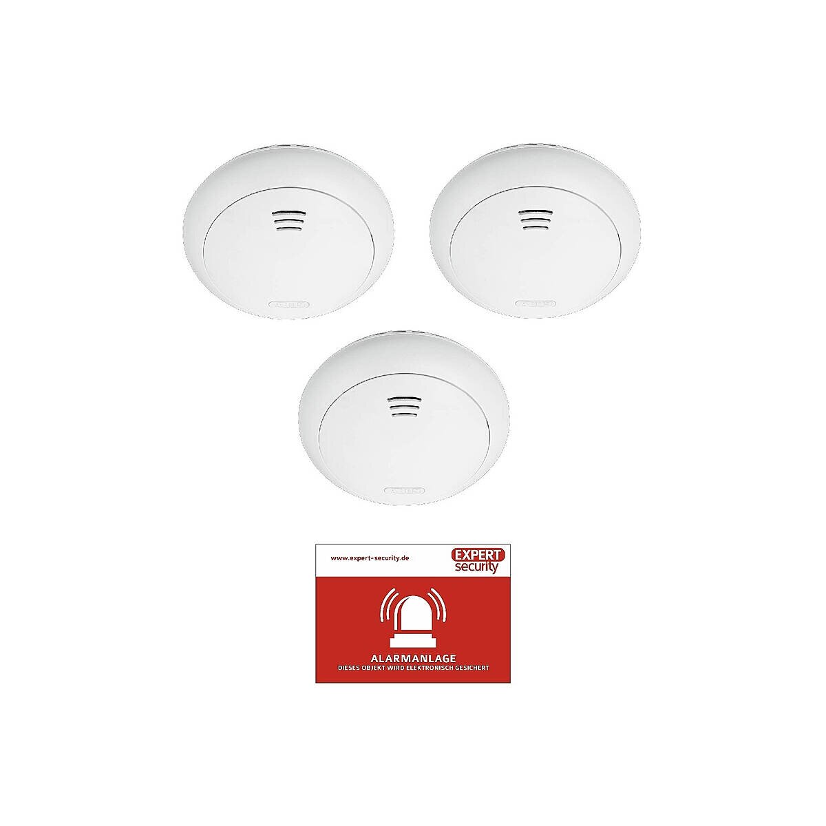 3er Set ABUS Smartvest Pro Funk Rauch-/Hitzemelder