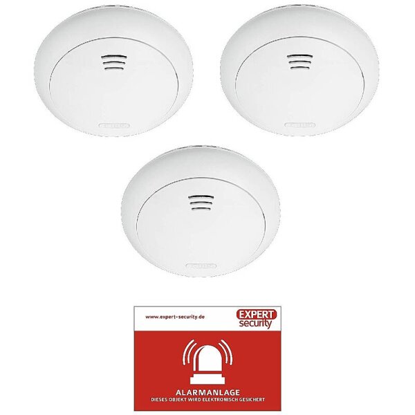 3er Set ABUS Smartvest Pro Funk Rauch-/Hitzemelder