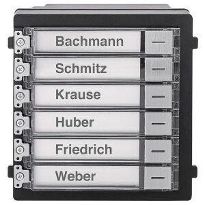 ABUS TVHS20020S Klingeltasten-Modul (6 Tasten)
