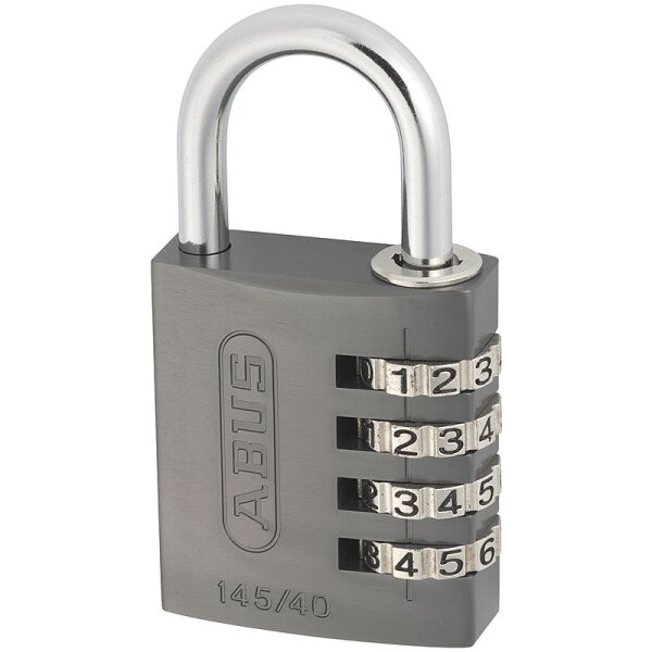 ABUS Aluminium Zahlenschloss 145/40 titanium