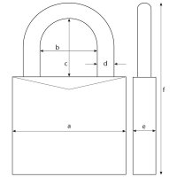 ABUS Aluminium Zahlenschloss 145/40 schwarz